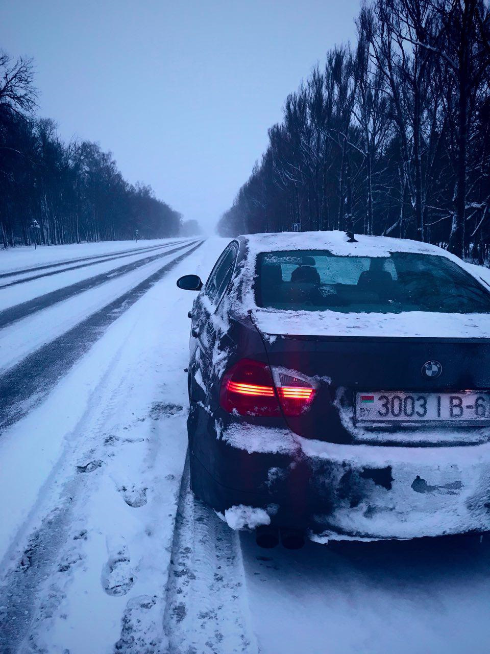 M5 BMW зима РФ