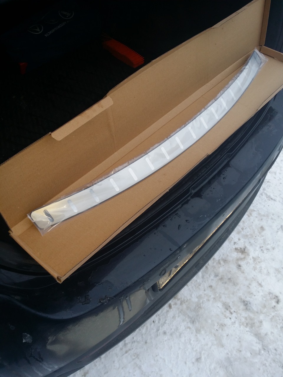 Накладка на задний бампер — Mazda 6 (2G) GH, 1,8 л, 2012 года ...