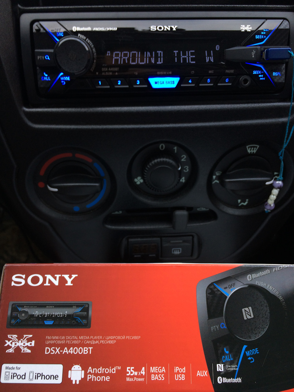 Магнитола Sony DSX-A400BT/Q, динамики Focal RCX-130 — Lada Гранта, 1,6 л,  2017 года | автозвук | DRIVE2