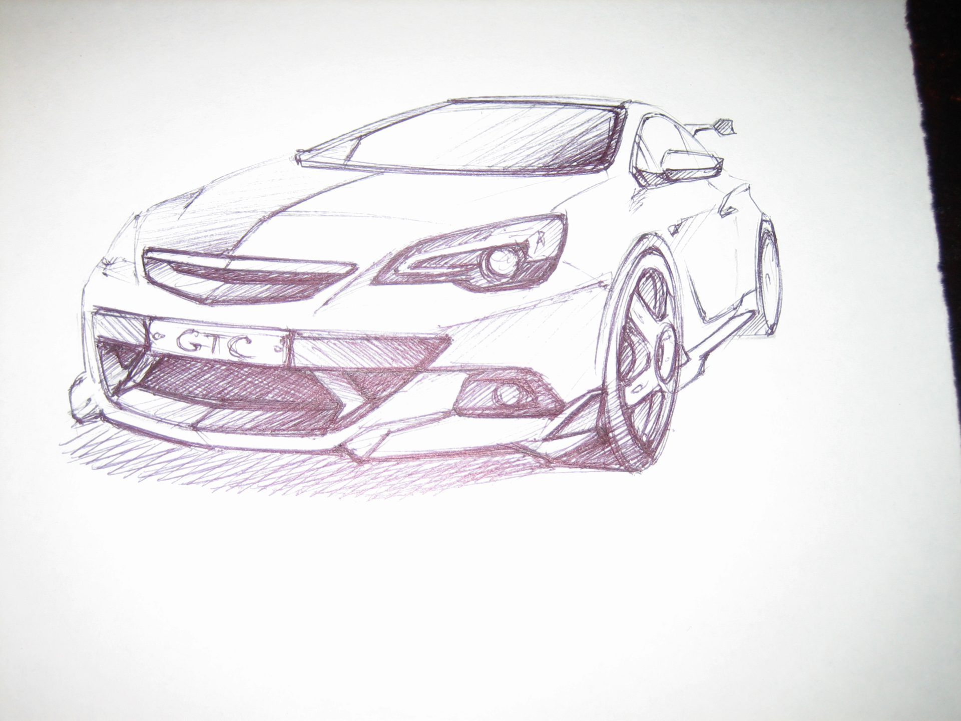 Opel astra gtc чертеж