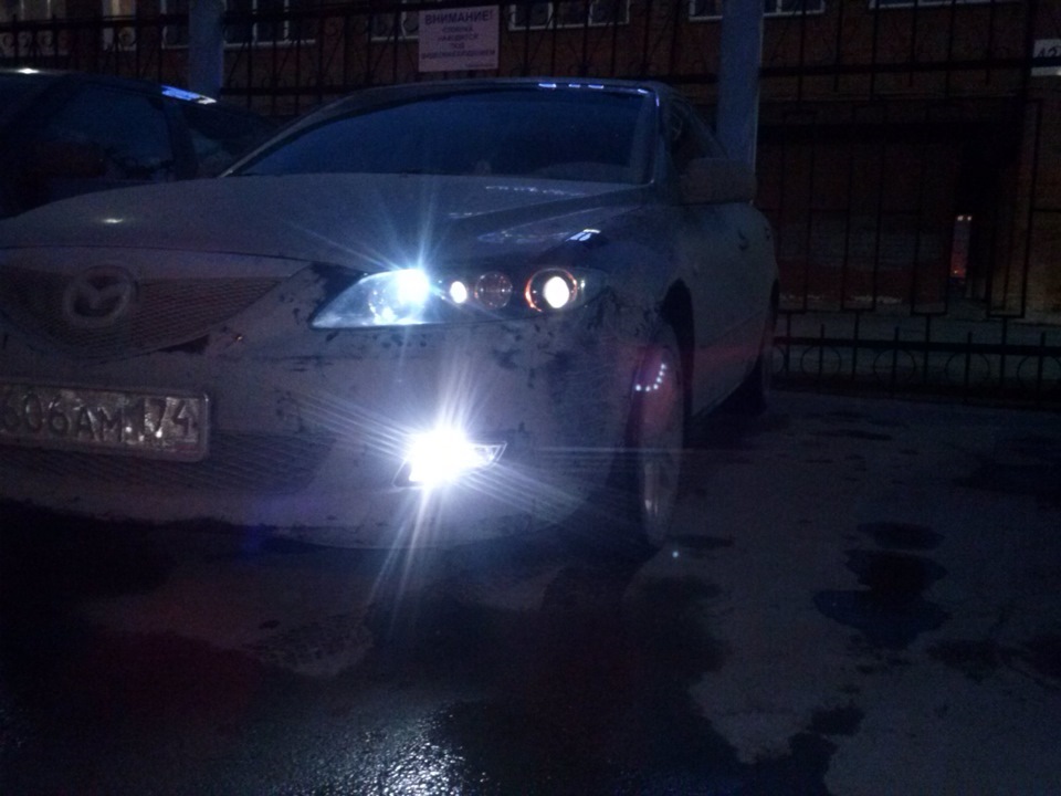 Ходовые огни и противотуманки в бампер — Mazda 6 (1G) GG, 2 л, 2005 ...