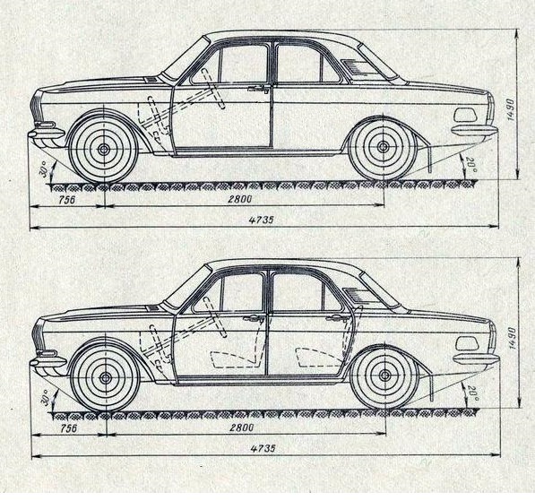 Газ 24 чертеж