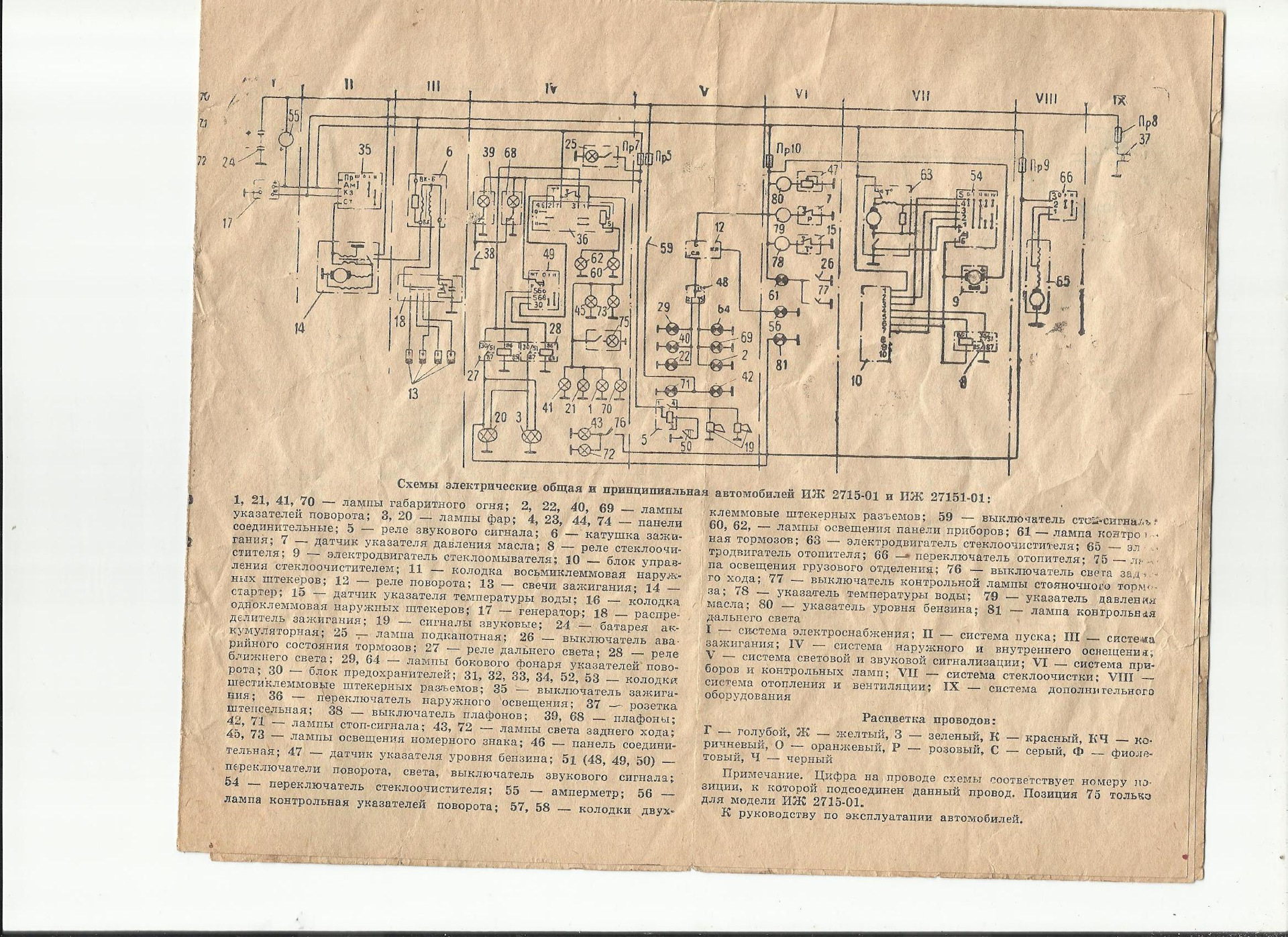 Иж 2715 схема электрооборудования