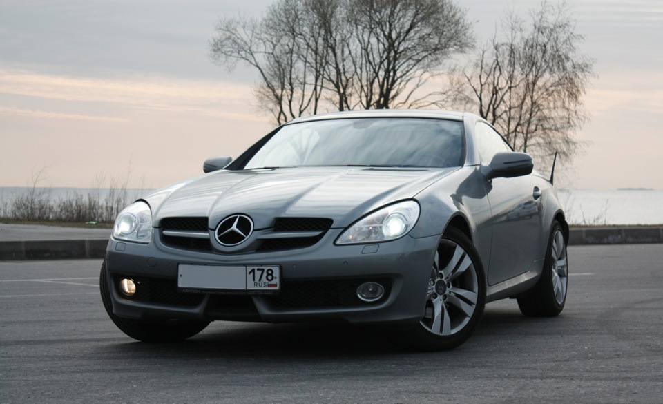 Mercedes slk r171 снятие магнитолы