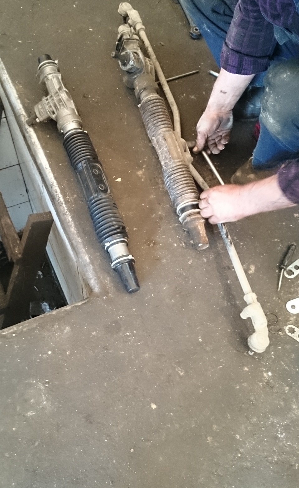 Заменил рулевую рейку 4.03 на рейку от спорт 3.1 — Lada Калина хэтчбек ...