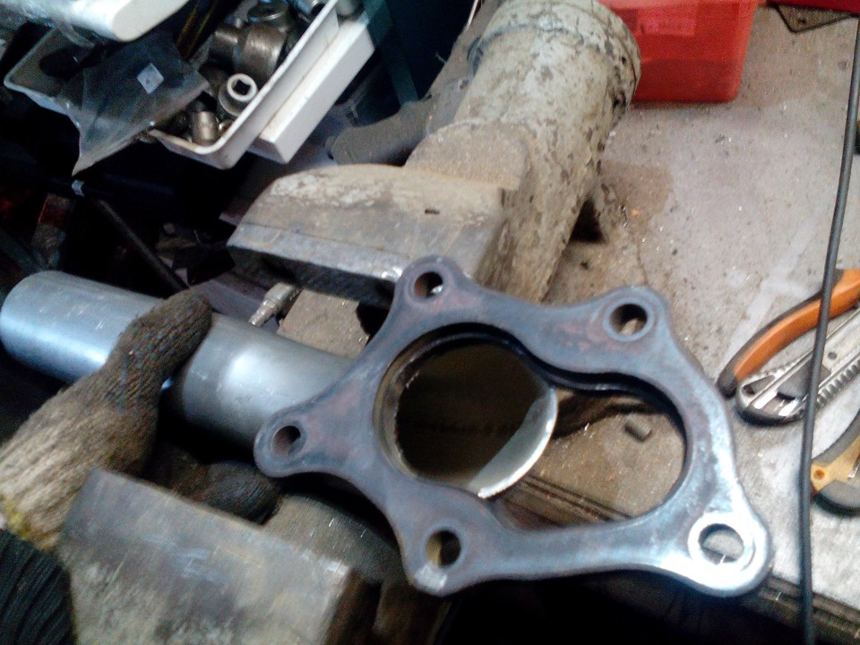 Даунпайп своими руками — Mitsubishi Colt Ralliart, 1,5 л, 2013 года ...