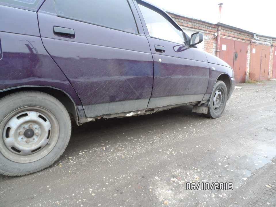 Замена порогов, арок, днища, стаканы передних стоек — Lada 21102, 1,5 л ...