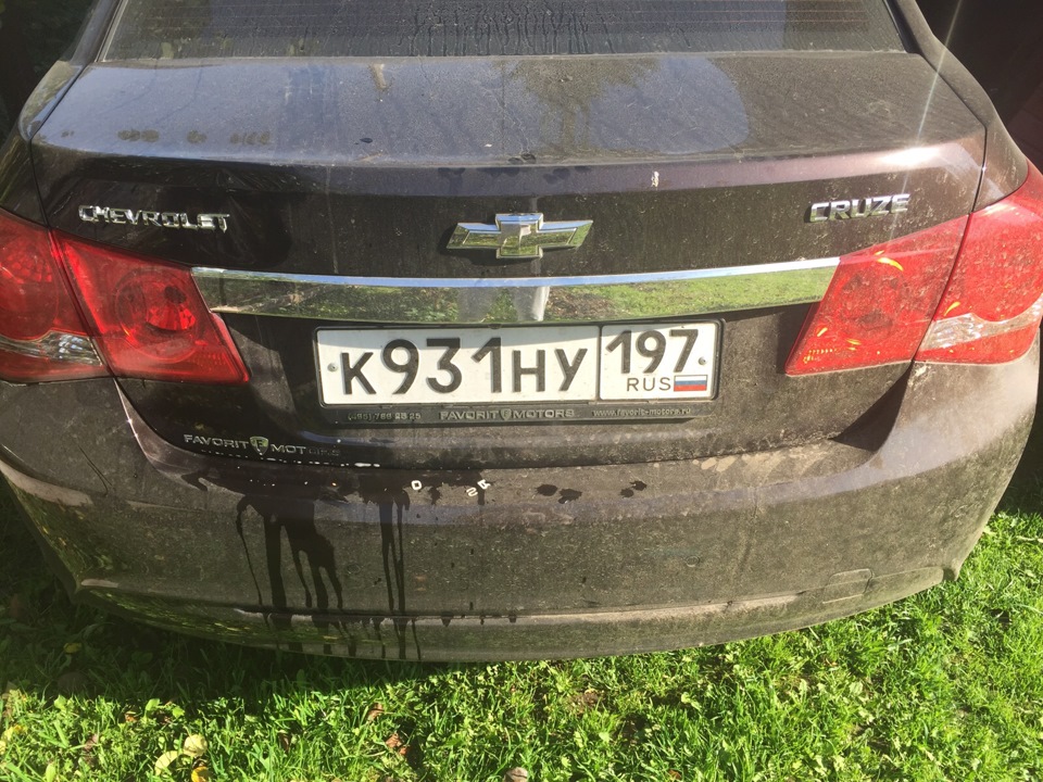 Убрал все надписи с багажника — Chevrolet Cruze (1G), 1,4 л, 2014 года ...