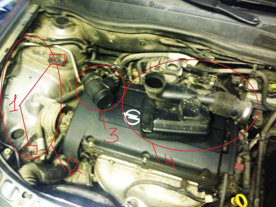 #Чистка дроссельной заслонки — Opel Astra H, 1,6 л, 2005 года | своими ...