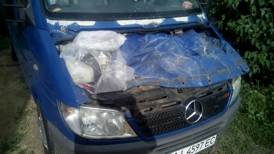 Подкрашываемся😎 — Mercedes-Benz Sprinter (1G), 2,1 л, 2005 года ...