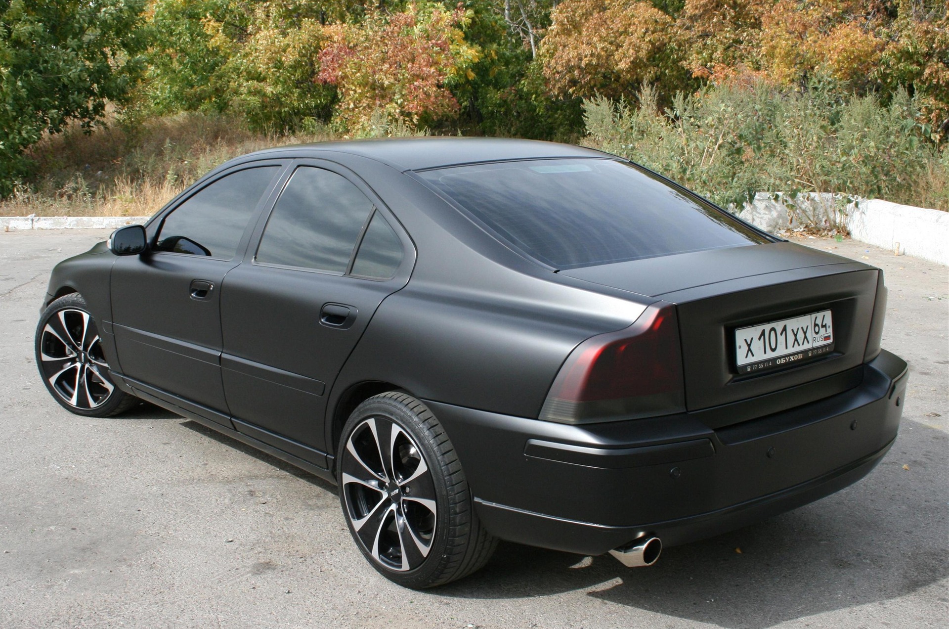 Вот и настал этот знаменательный день! ПЛЁНКА ЧЕРНЫЙ МАТ! ))) — Volvo S60  (1G), 2,4 л, 2007 года | тюнинг | DRIVE2