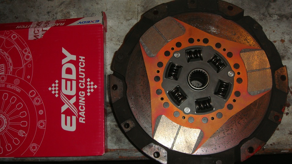 замена сожженного диска сцепления органики на керамический диск от ...