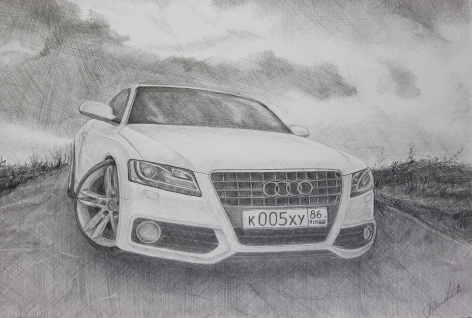 Картинка а 4 нарисована. Audi a4 Crayon. Audi a4 avant Sketch. Ауди а5 карандашом. Ауди рисунок карандашом.