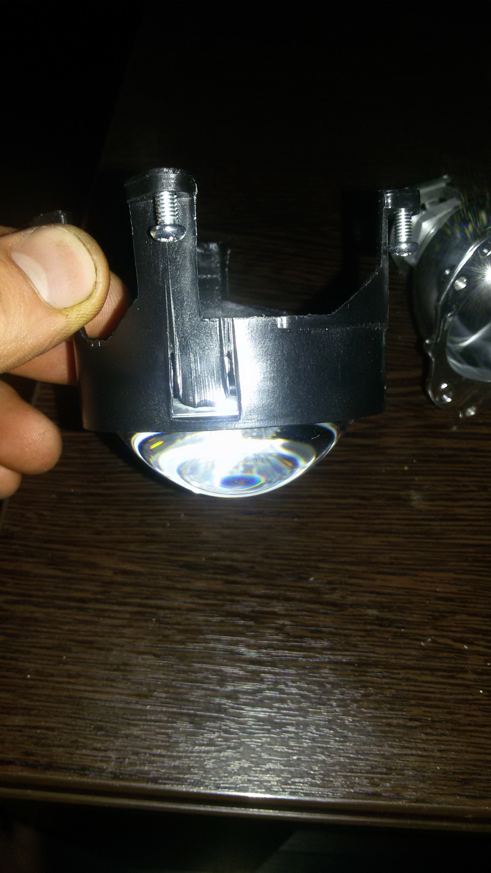 линзы в фары, би ксенон на галоген. — Toyota Caldina (210), 2 л, 1997 ...