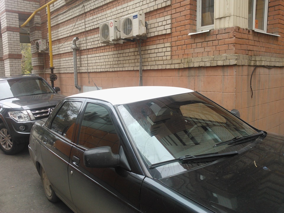 Черная приора — белая крыша!) — Lada Приора седан, 1,6 л, 2007 года ...