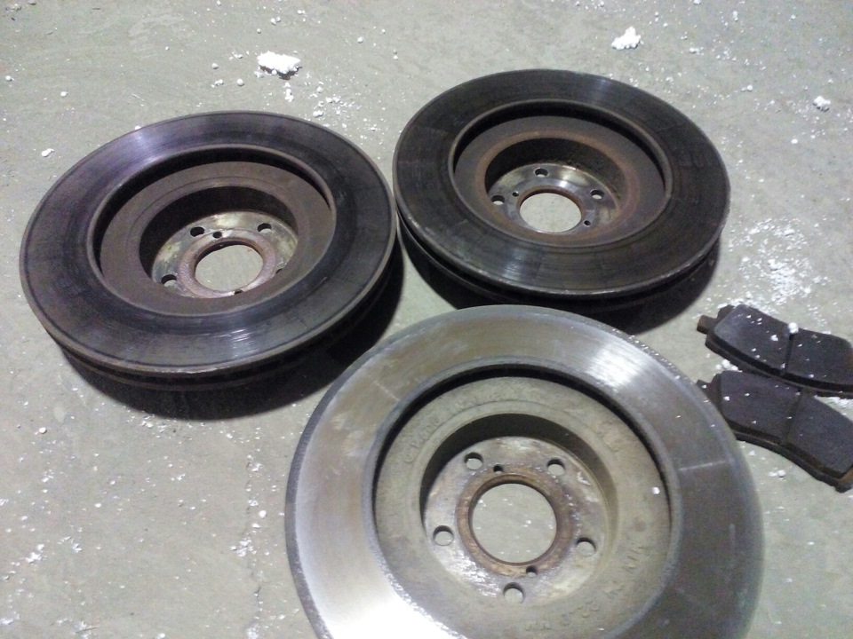 Как горят тормозные диски — Subaru Outback (BH), 3 л, 2003 года ...