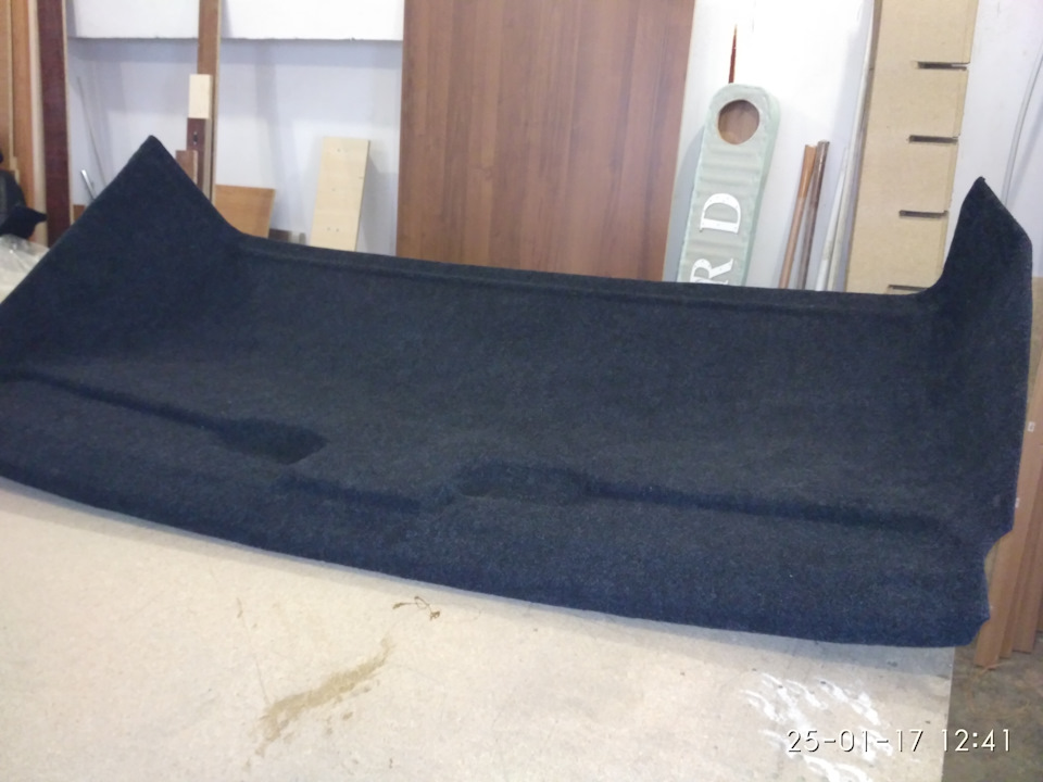 Перетяжка потолка карпетом — Ford Transit (5G), 2,5 л., 1996 года ...