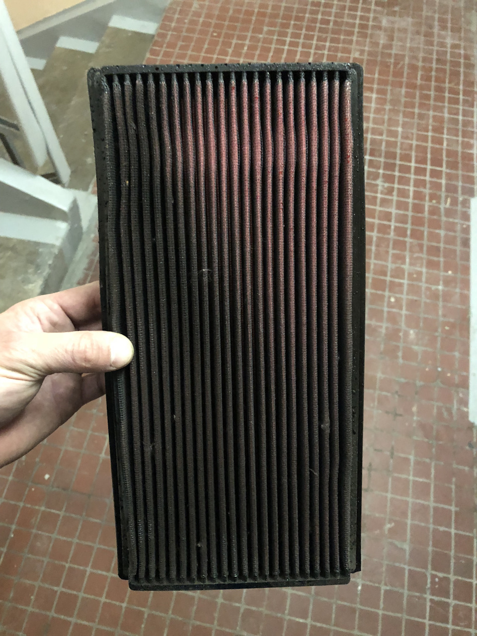 Чистка воздушного фильтра нулевого сопротивления K&N — KIA Spectra, 1,6 ...