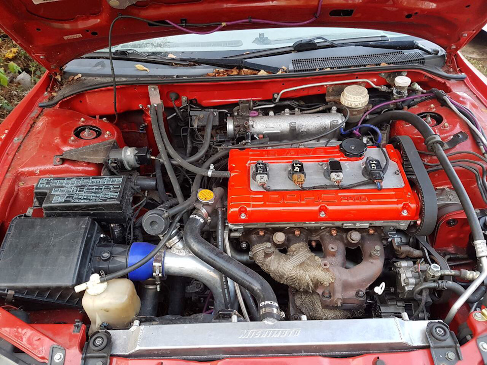 4g64t на Январе. Пробный Пуск. — Mitsubishi Eclipse (2G), 2,4 л, 1995 ...