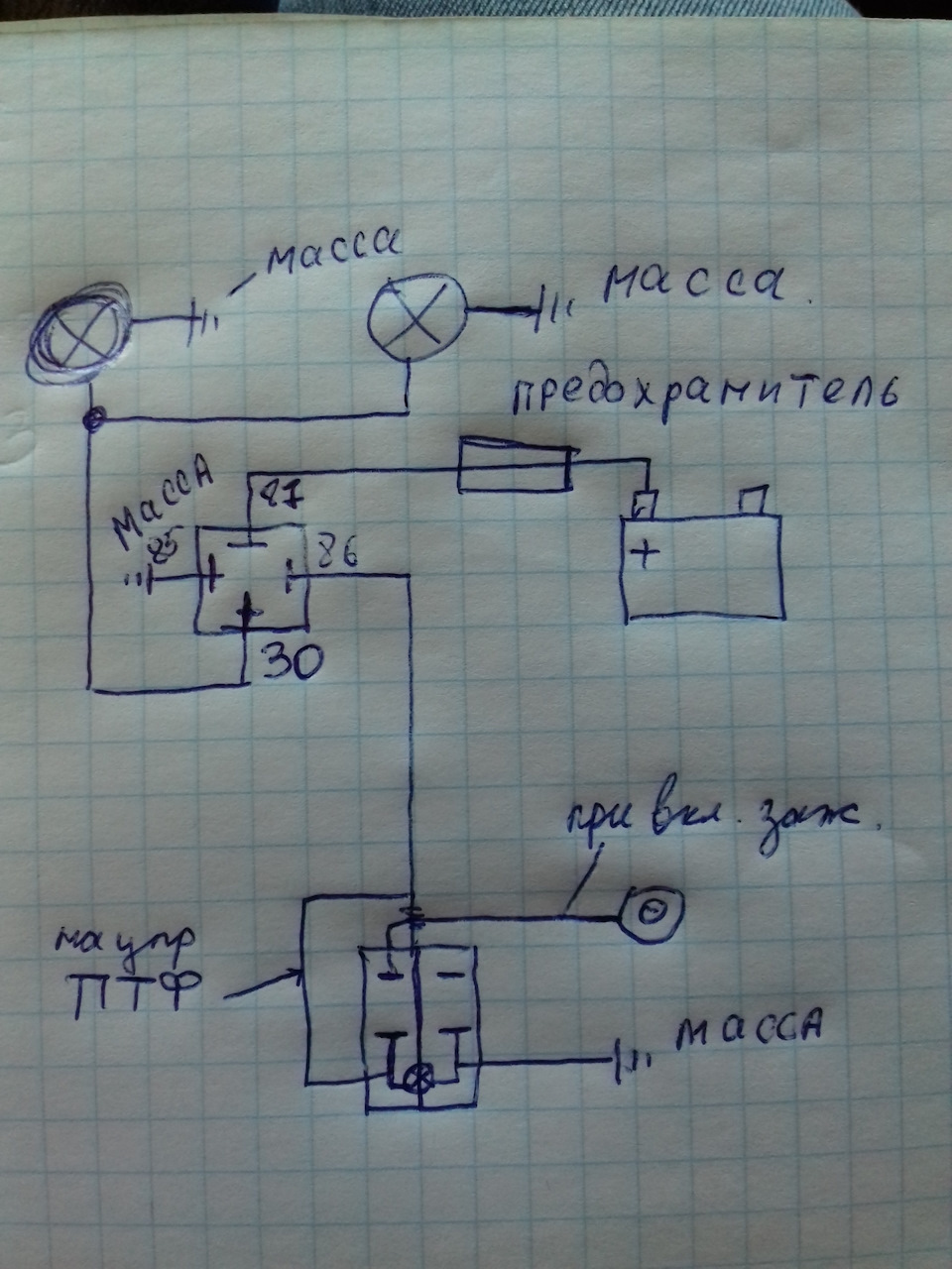 Схема подключения лед балки