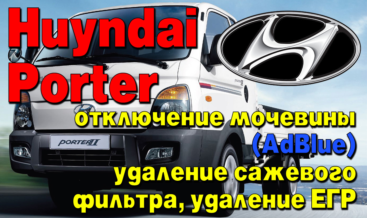 Hyundai Porter: отключение мочевины (AdBlue), удаление сажевого фильтра  (DPF), отключение клапана ЕГР — RAMtuning на DRIVE2