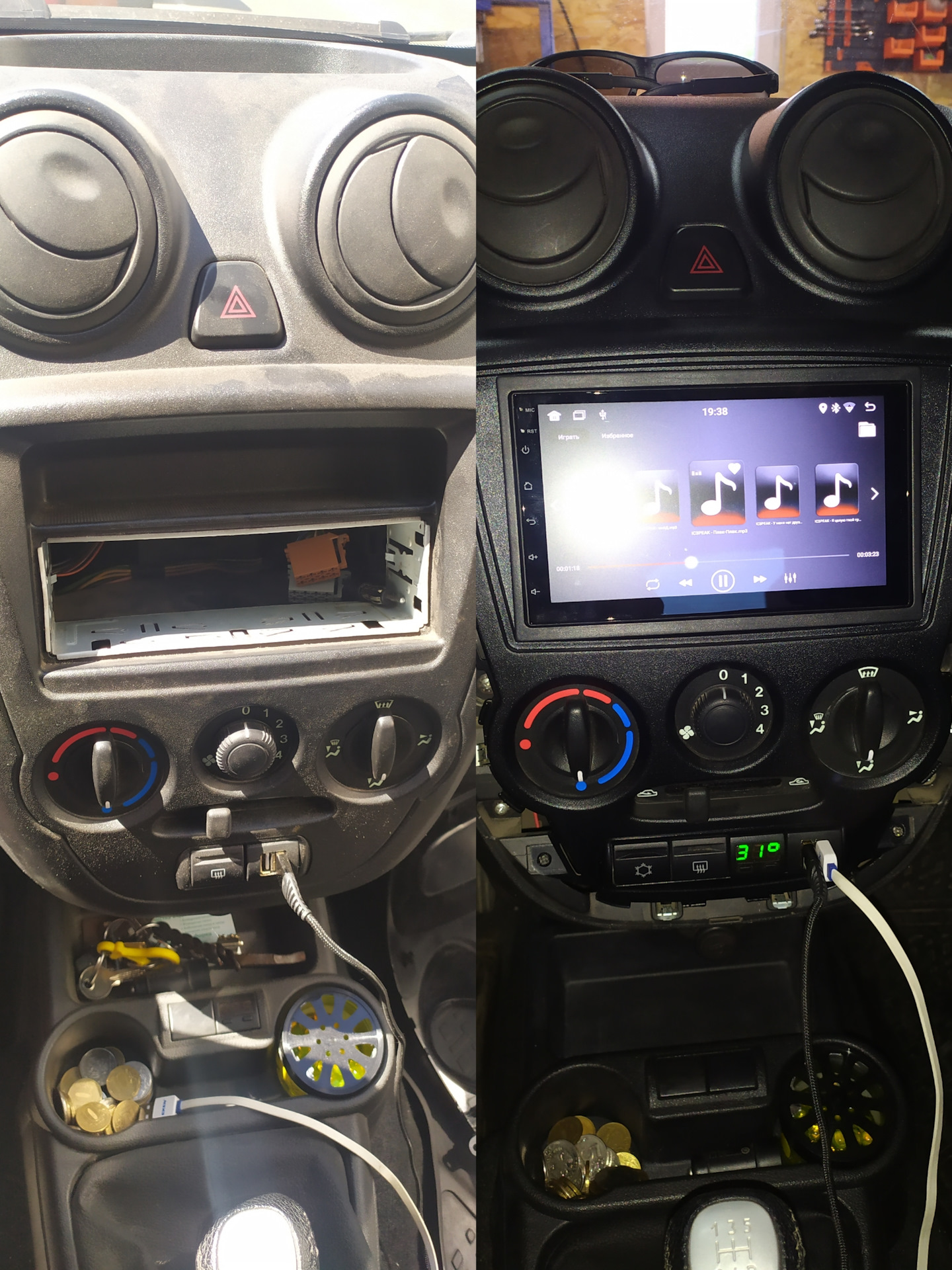 2DIN Android, установка. — Lada Гранта, 1,6 л, 2013 года | автозвук | DRIVE2