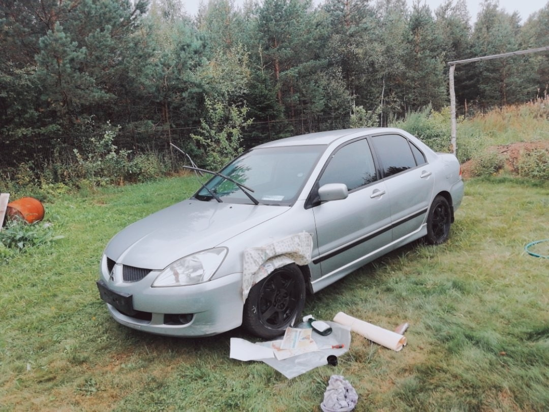 Покраска колес (обычная краска, жидкая резина) — Mitsubishi Lancer IX, 1,6  л, 2004 года | колёсные диски | DRIVE2