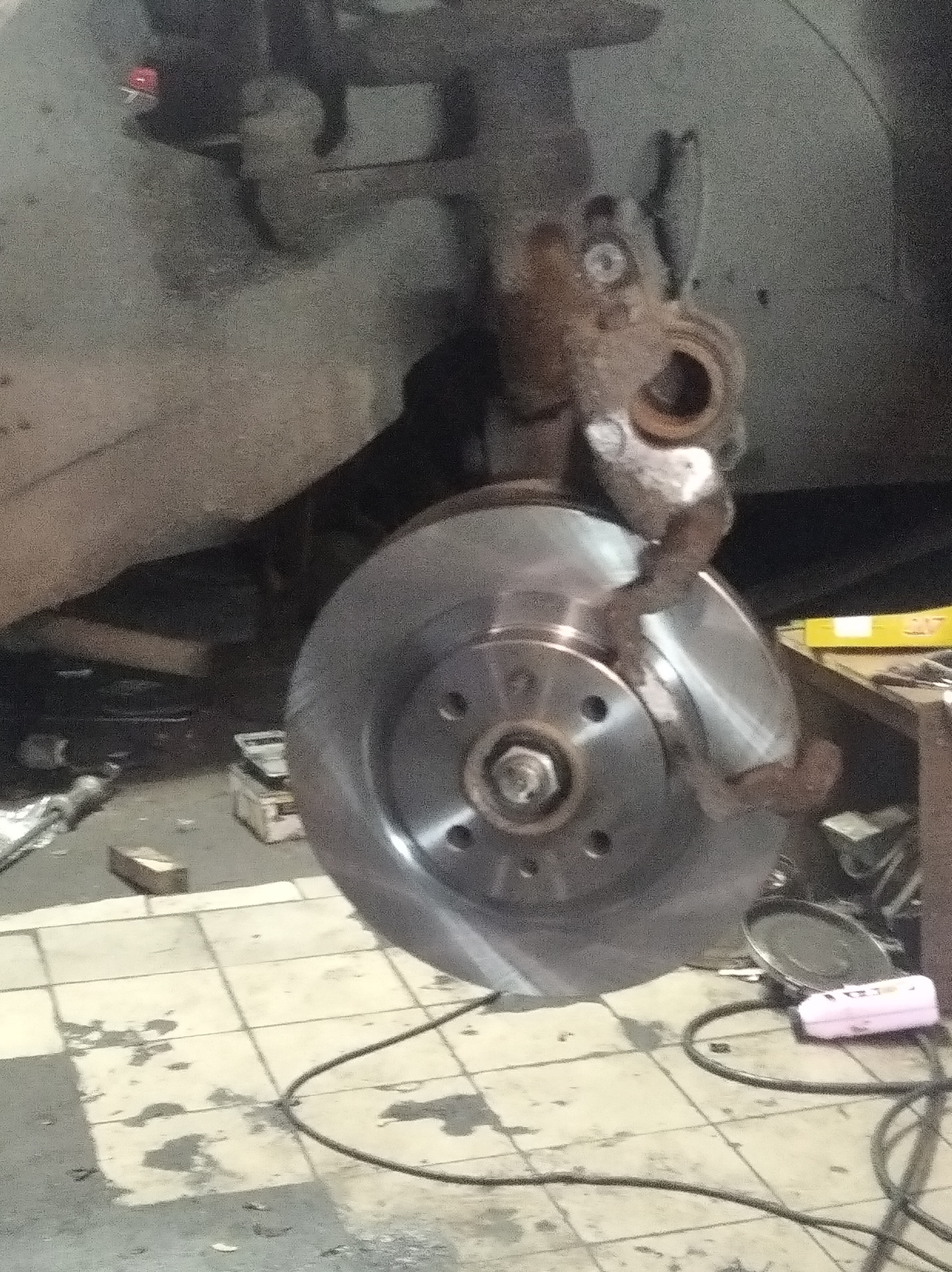 Замена торм.дисков.ВИБРАЦИЯ ПРИ ТОРМОЖЕНИИ. — Lada Калина Универсал (1G ...