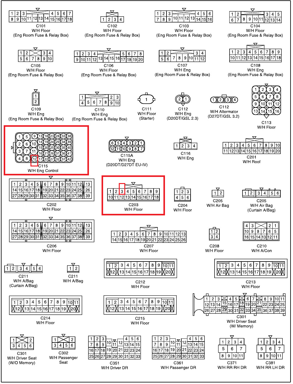 Фото в бортжурнале SsangYong Kyron. Запчасти на фото: 121314, 891011, 0101112, D20DT, C115A, D27DT, 192021, 282930