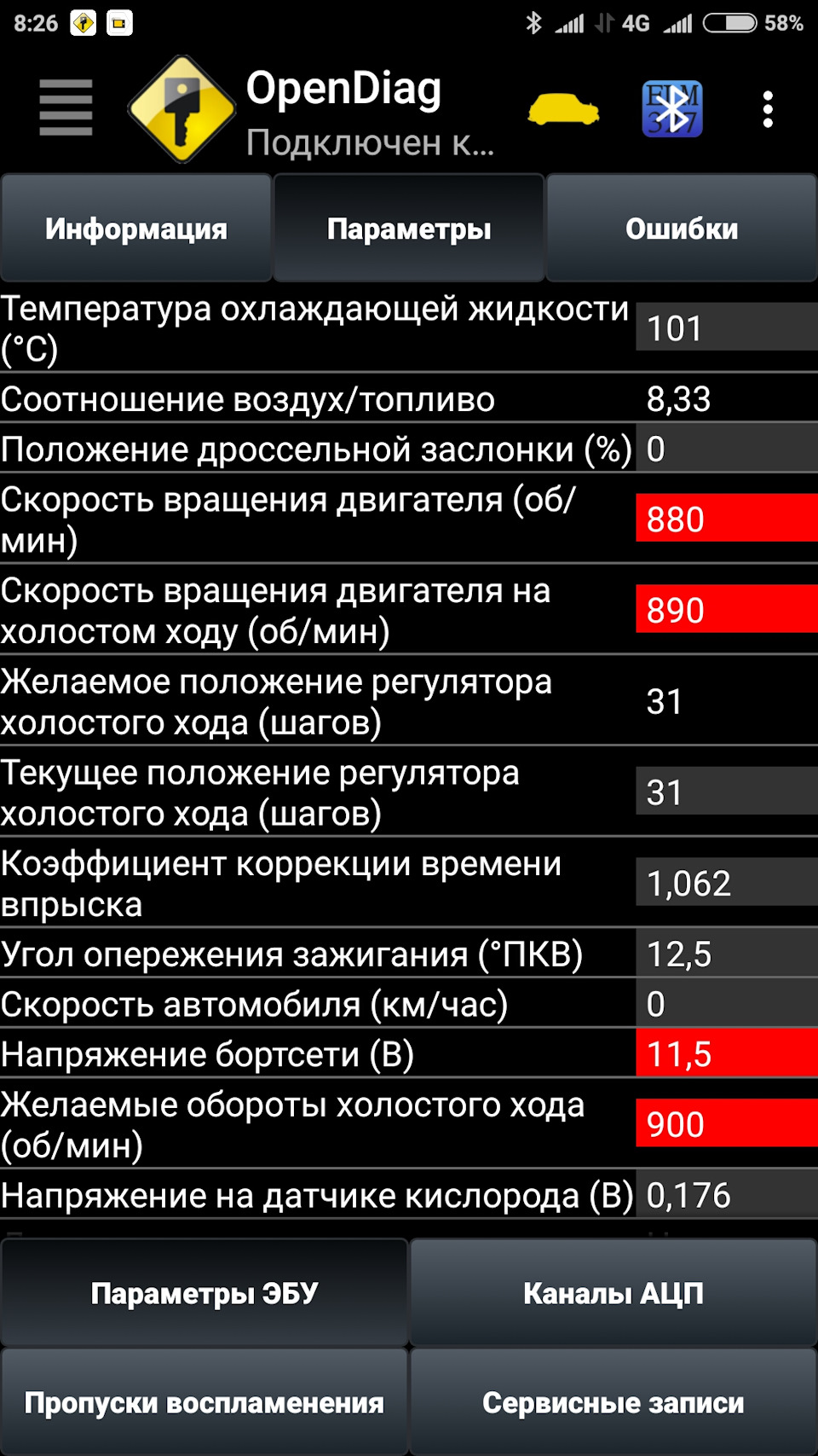 Opendiag диагностика гранта лада