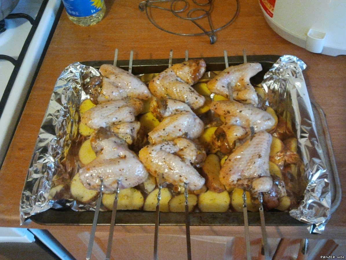 шашлык из курицы в духовке фото