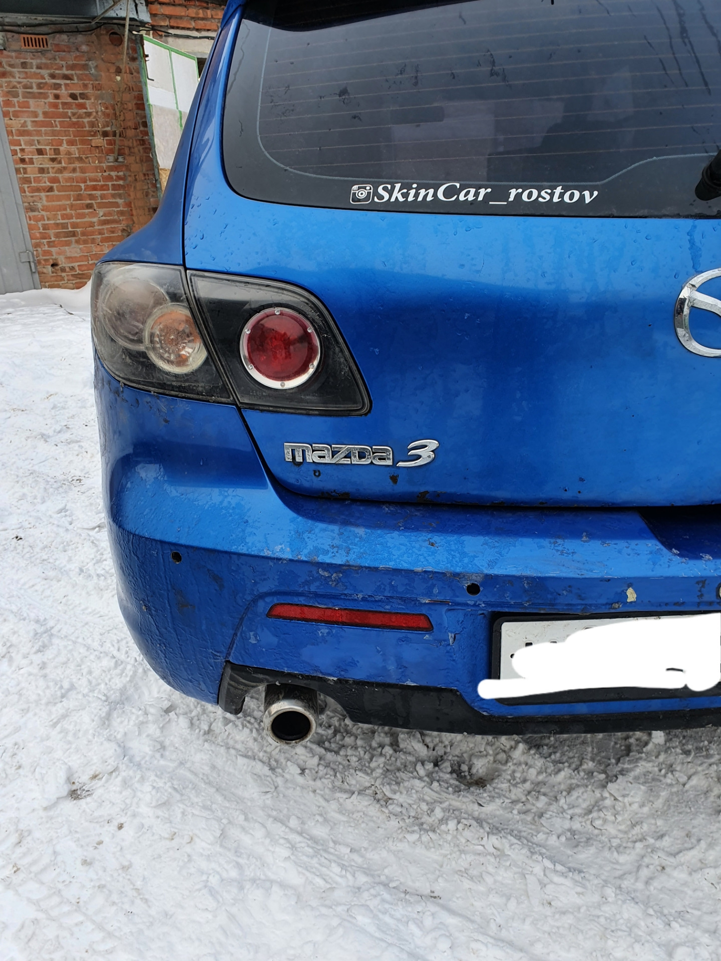 Насадка на глушитель от MINI — Mazda 3 (1G) BK, 1,6 л, 2005 года ...