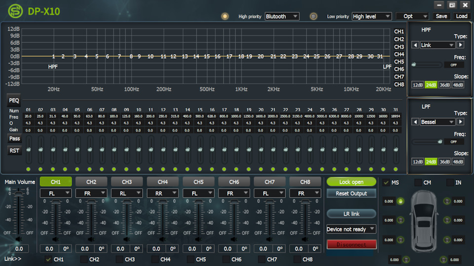 Внешний DSP процессор-усилитель Sennuopu DP-X10 — Mitsubishi Lancer X ...