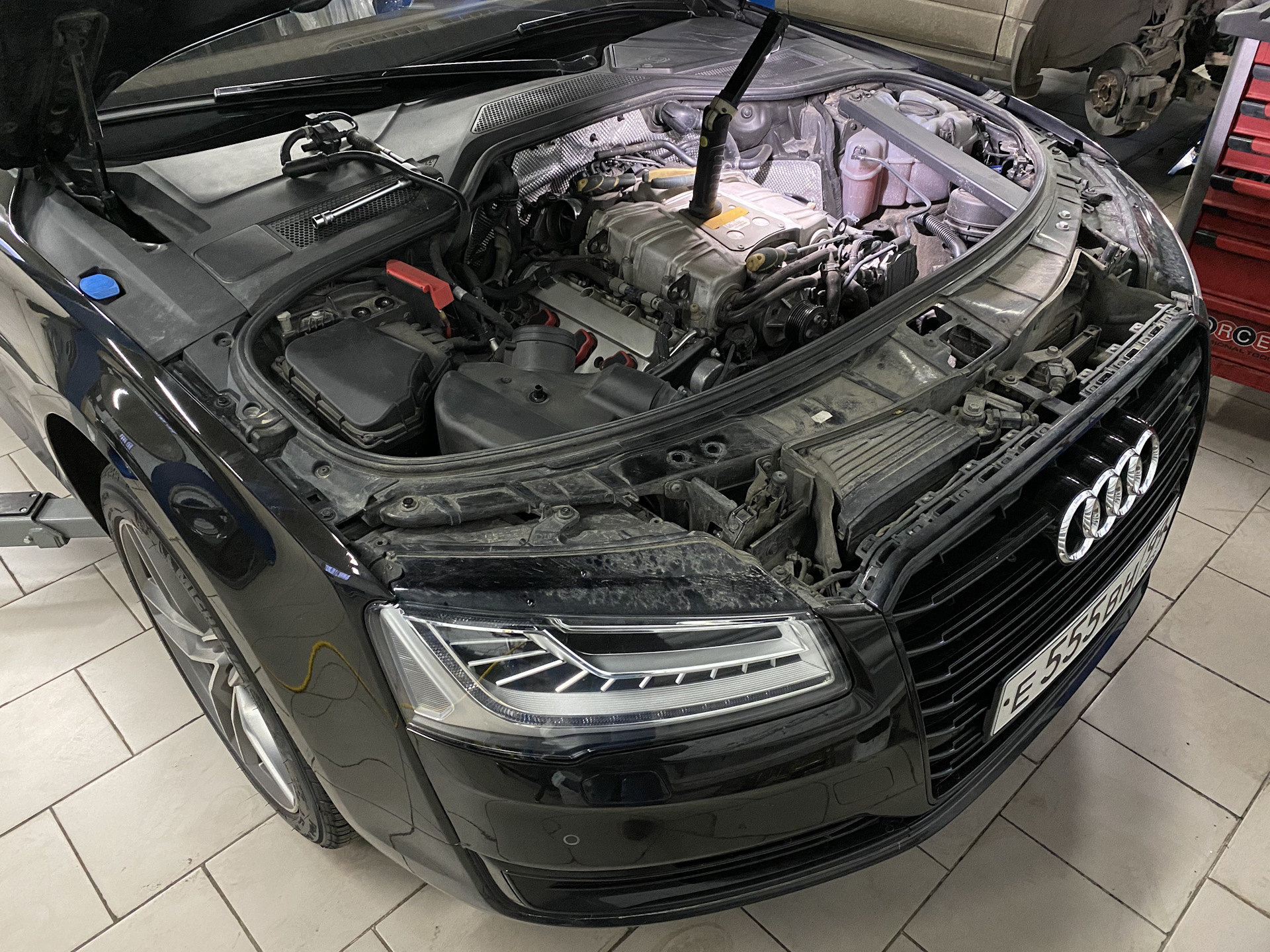 Чистка радиатора audi a6 c7