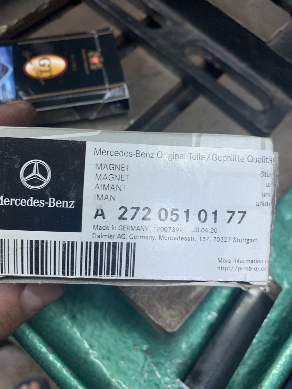 Запчасти на фото: A2720510177. Фото в бортжурнале Mercedes-Benz C-class (W203)