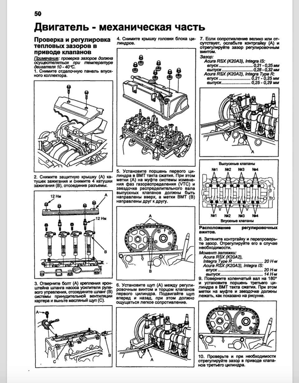 Схема двигателя b20b honda