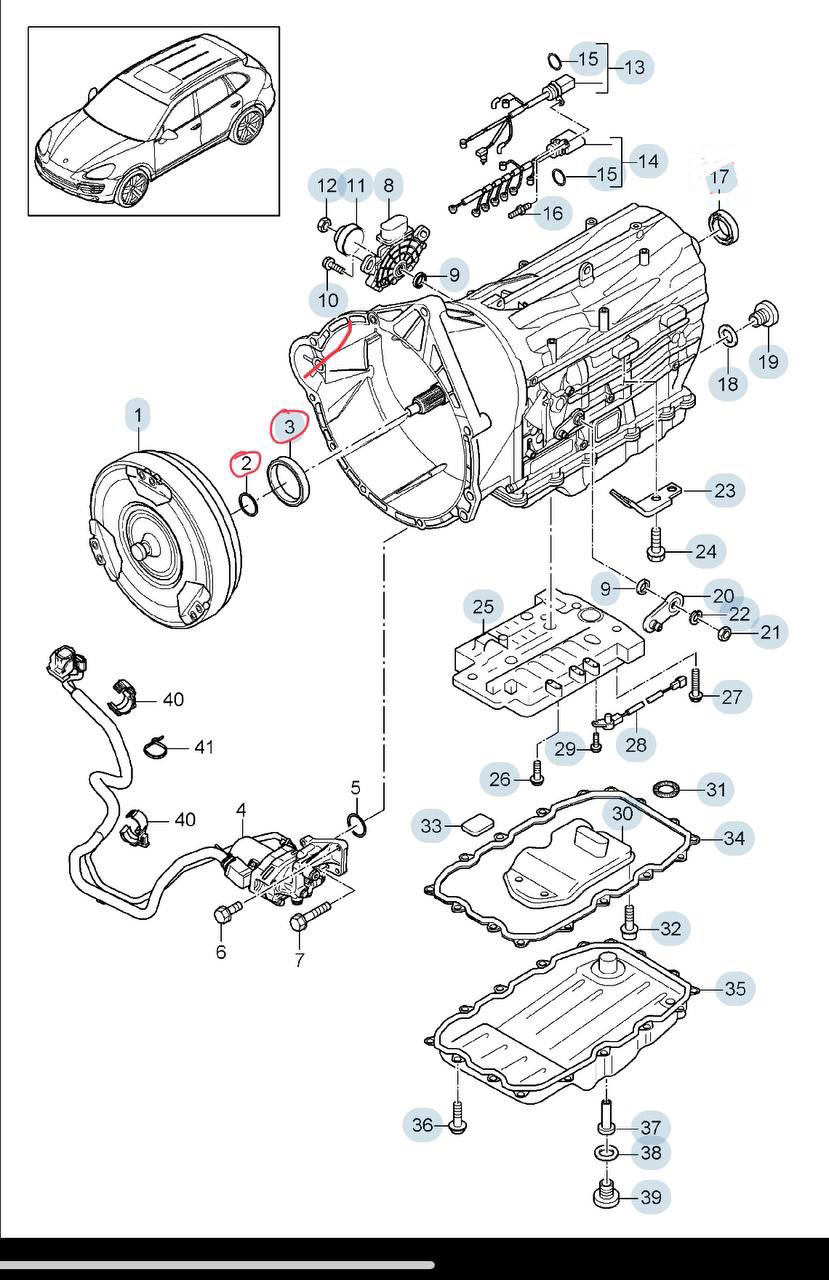 Все что обвел под замену. — Porsche Cayenne (2G) 958