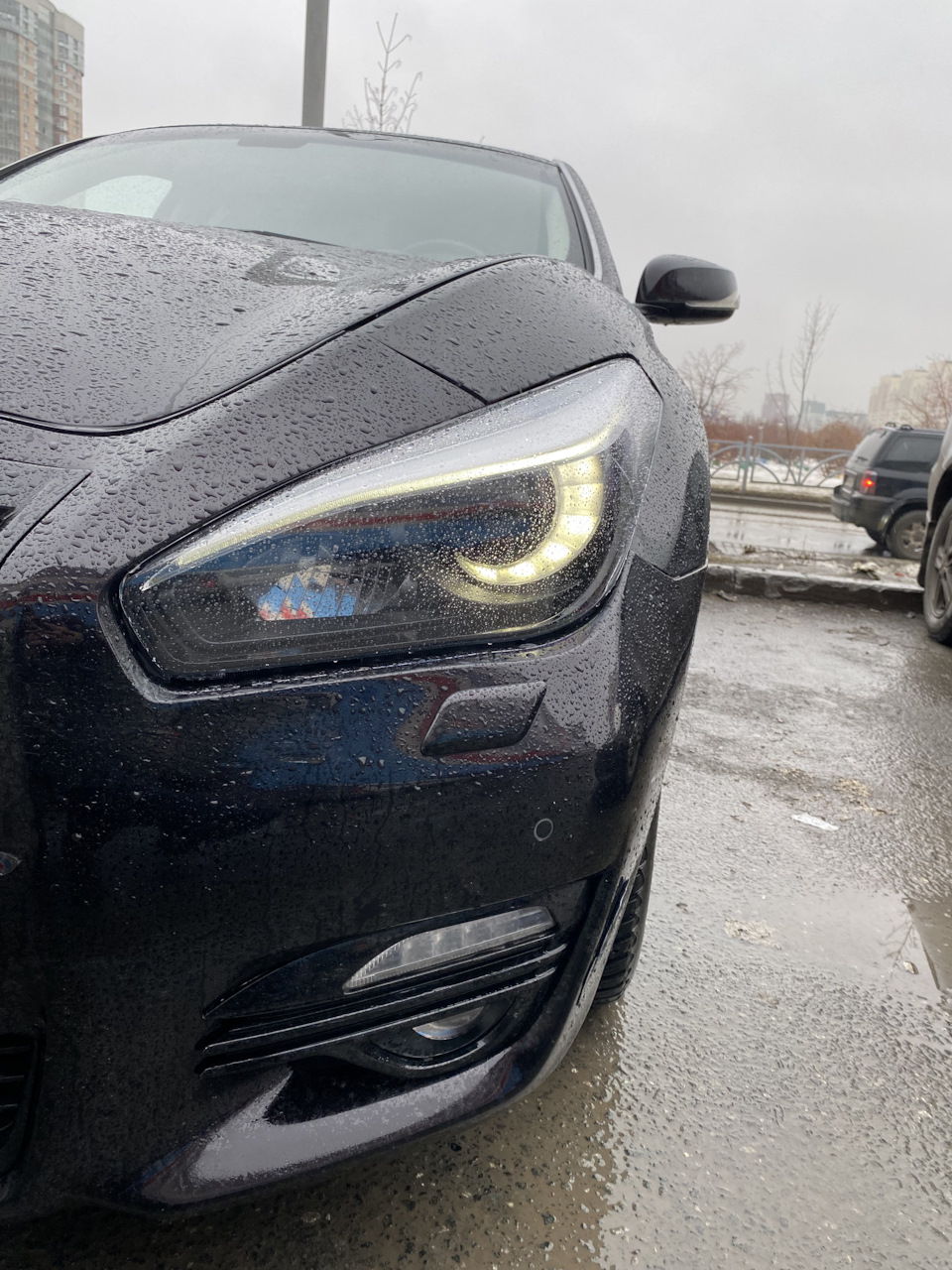Маски фар в черный — Infiniti Q70, 2,5 л, 2016 года | стайлинг | DRIVE2