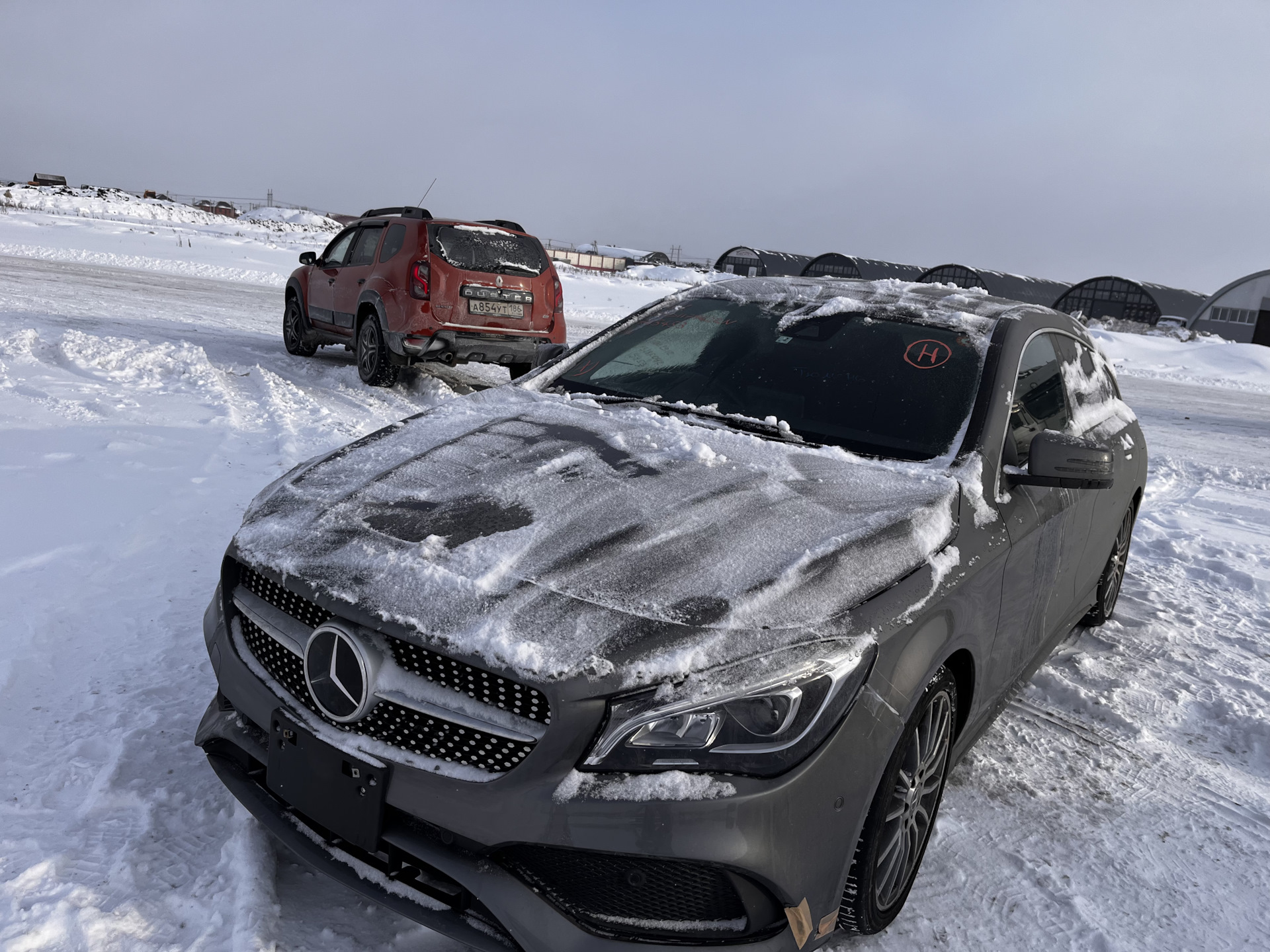 Встретили машину) — Mercedes-Benz CLA Shooting Brake (X117), 1,6 л ...