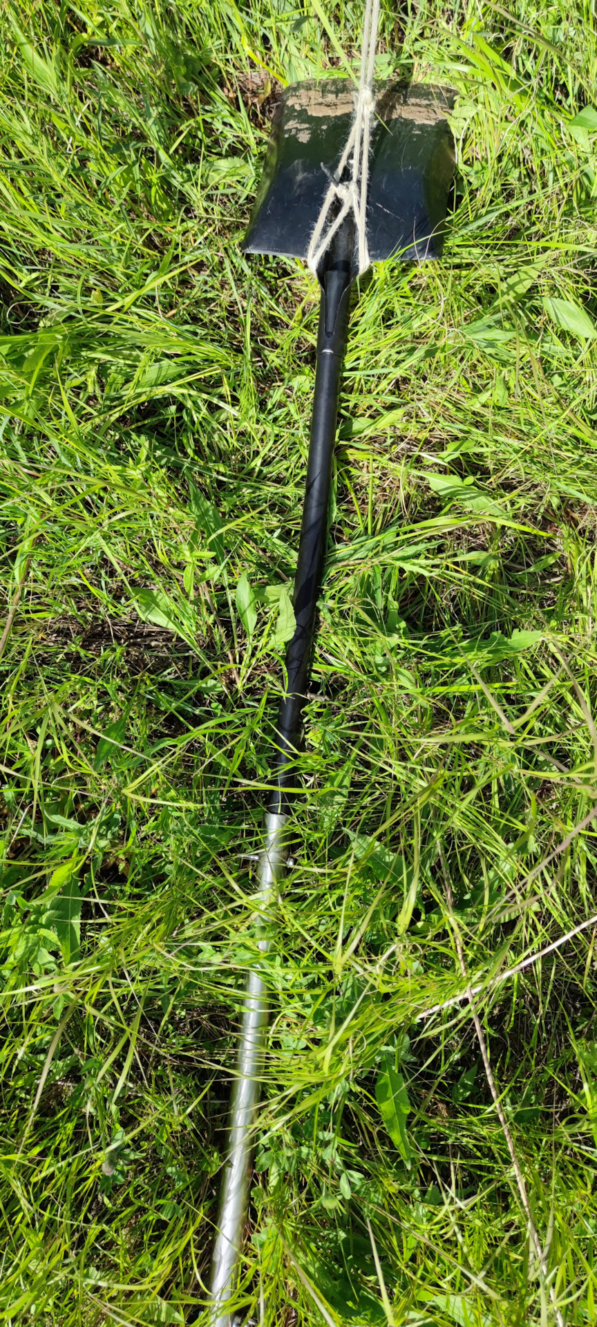 Якорь из совковой лопаты — Mitsubishi Pajero (4G), 3 л, 2011 года ...