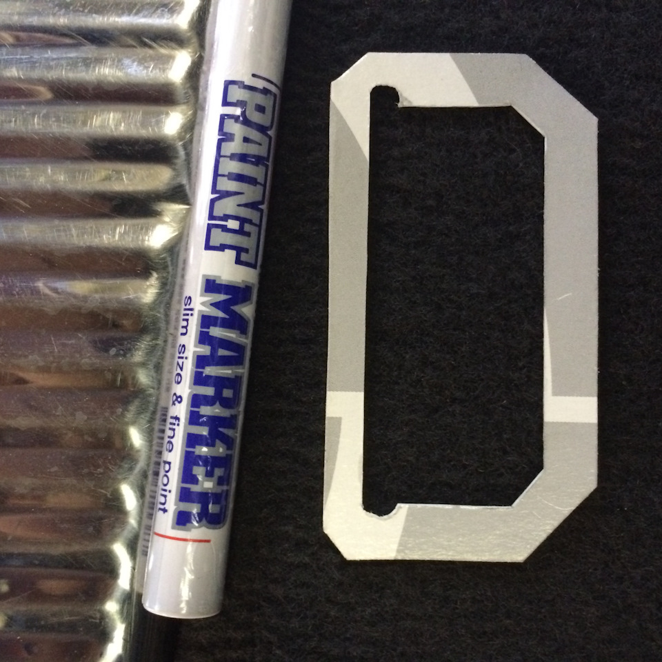 Шаблон и маркер — Volkswagen Touareg (1G)