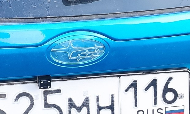 Задний шильдик субару) — Subaru Impreza (GE/GH), 2 л, 2008 года ...