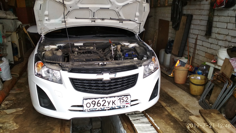 Замена масла КПП Шевроле Круз — Chevrolet Cruze (1G), 1,6 л, 2013 года ...