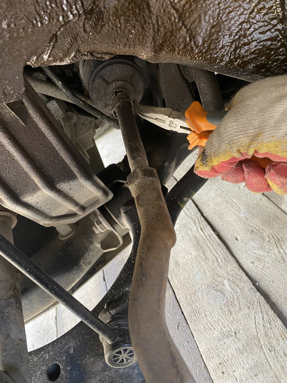 Снимаем хомут с пыльника — Hyundai Tucson (JM)