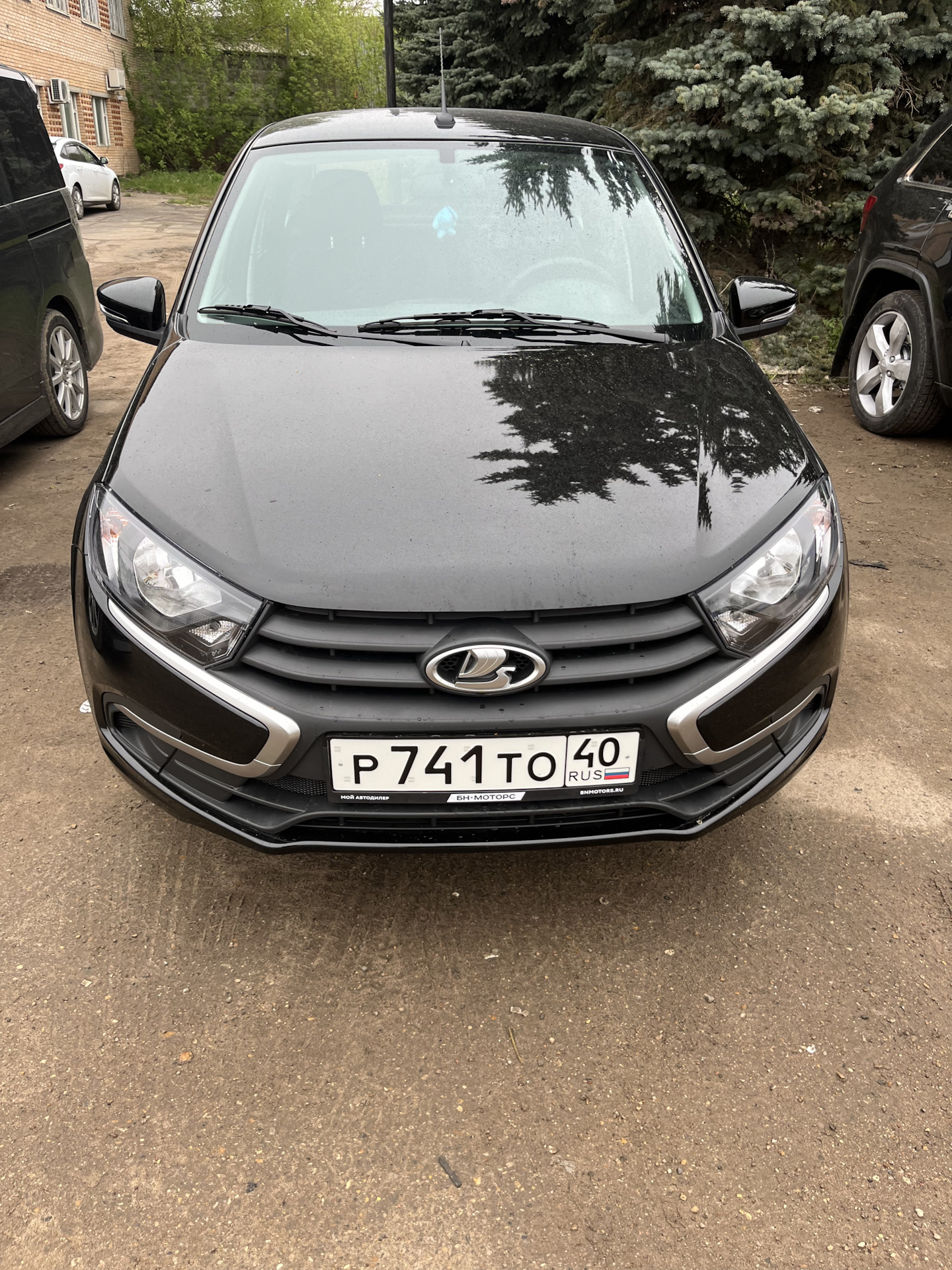 Регистрация. Тонировка задней полусферы. — Lada Гранта (2G) FL, 1,6 л ...