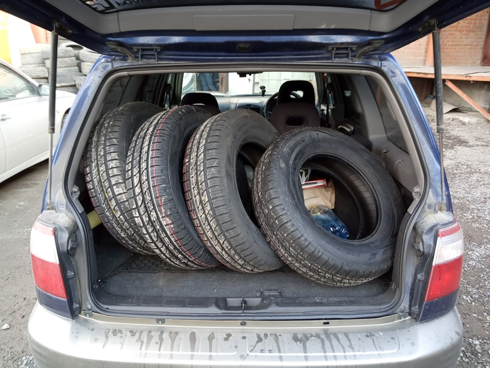 Переобулся с лета на лето. . — Subaru Forester (SF), 2 л, 2001 года ...