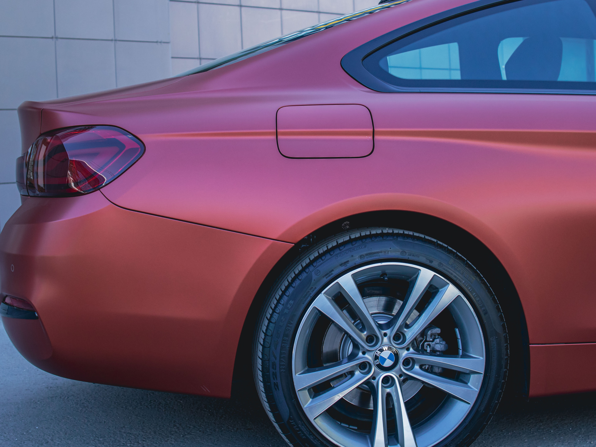 BMW f30 Red Matte