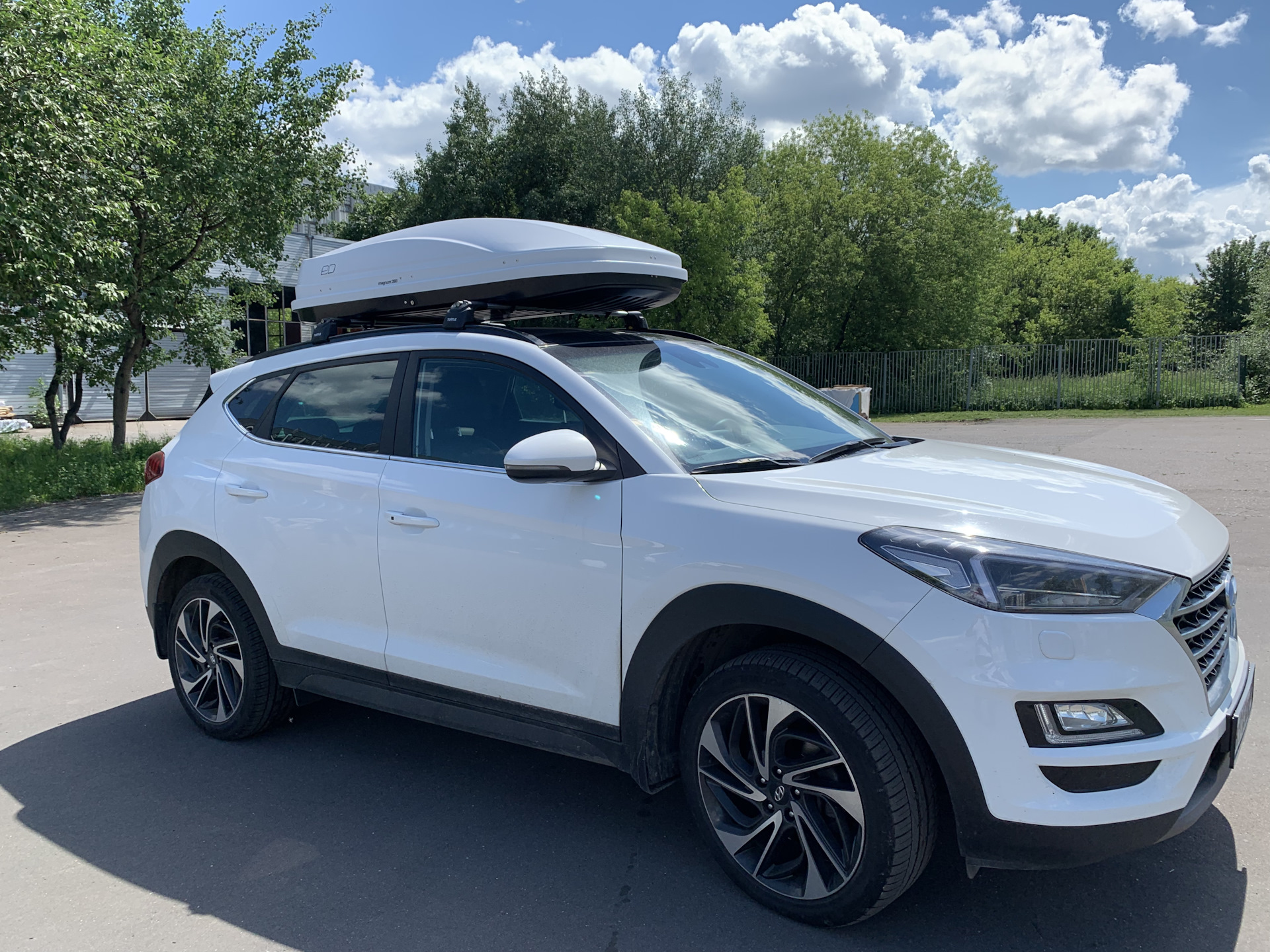 Аренда автобокса и багажника на Hyundai Tucson — Евродеталь на DRIVE2