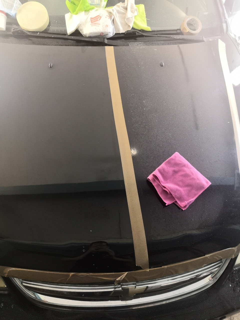 Полировка пастой 3м — Chevrolet Lacetti Sedan, 1,6 л, 2007 года ...