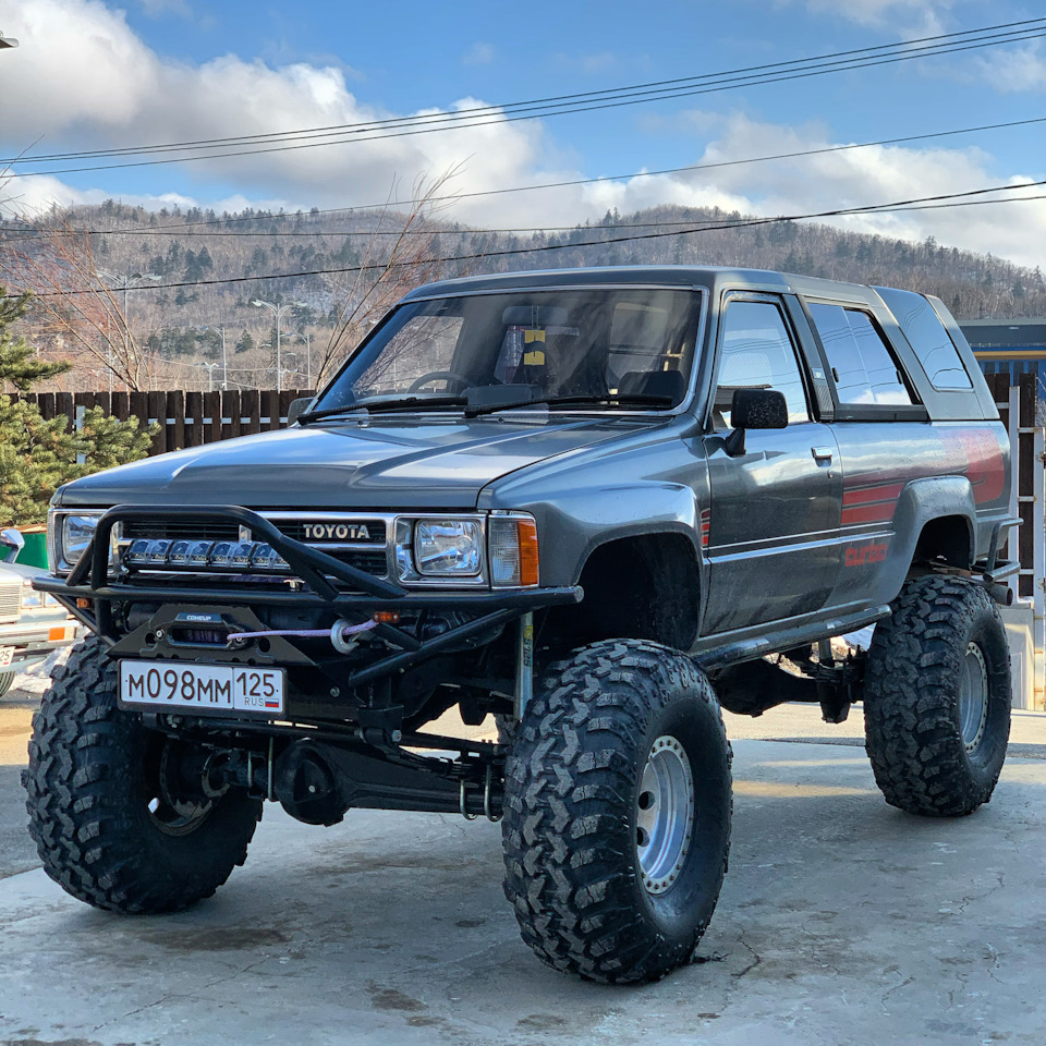 Работа рессорной подвески Trail Gear — Toyota Hilux Surf (1G), 3,4 л, 1989  года | наблюдение | DRIVE2